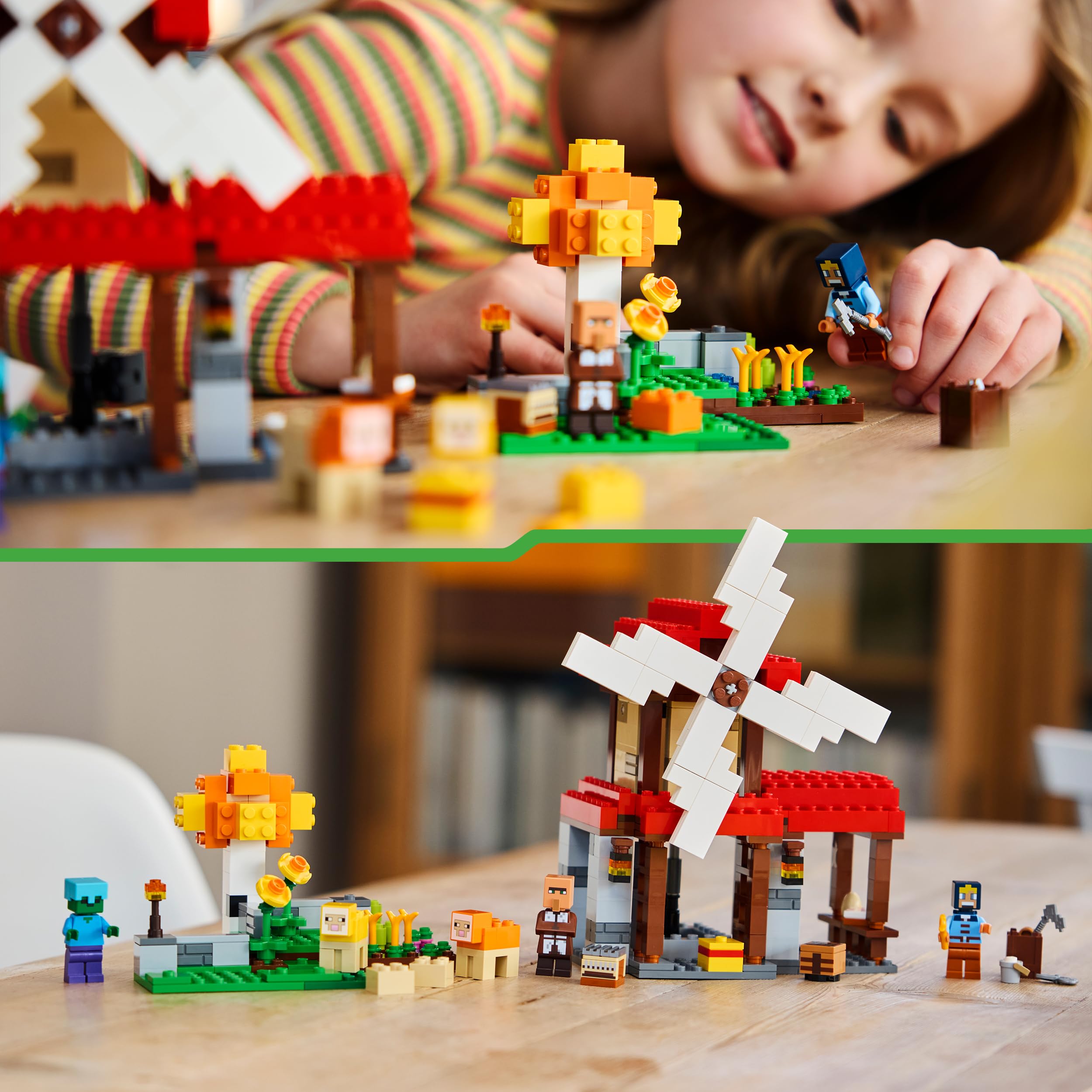 Amazon.co.jp: レゴ (LEGO) マインクラフト 風車のある農場 21262 8歳